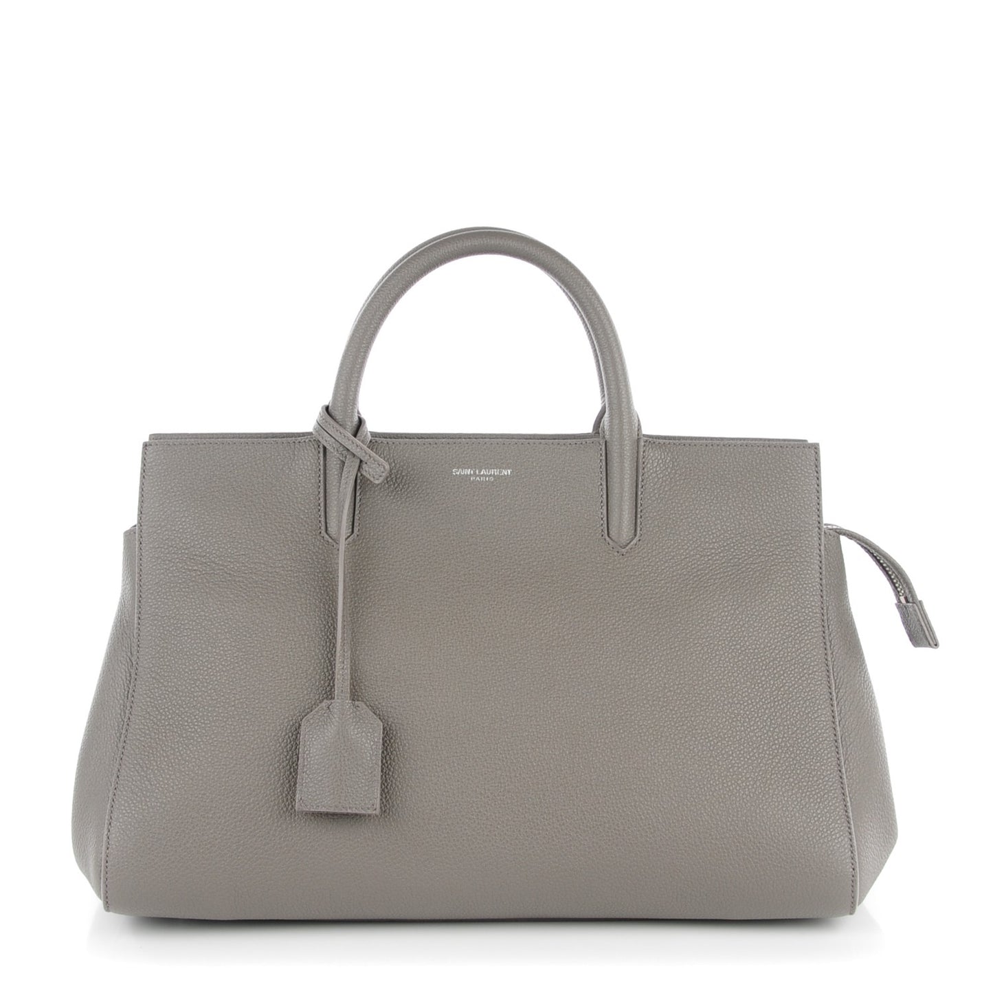 Grained Calfskin Small Rive Gauche Cabas Fog
