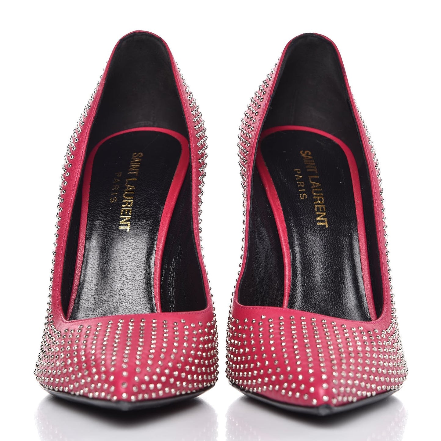 Calfskin Micro Stud Paris 105 Pumps 38 Fuchsia