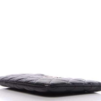 Chanel Caviar Quilted Small French New Wave CC Pouch Black 10 of 11