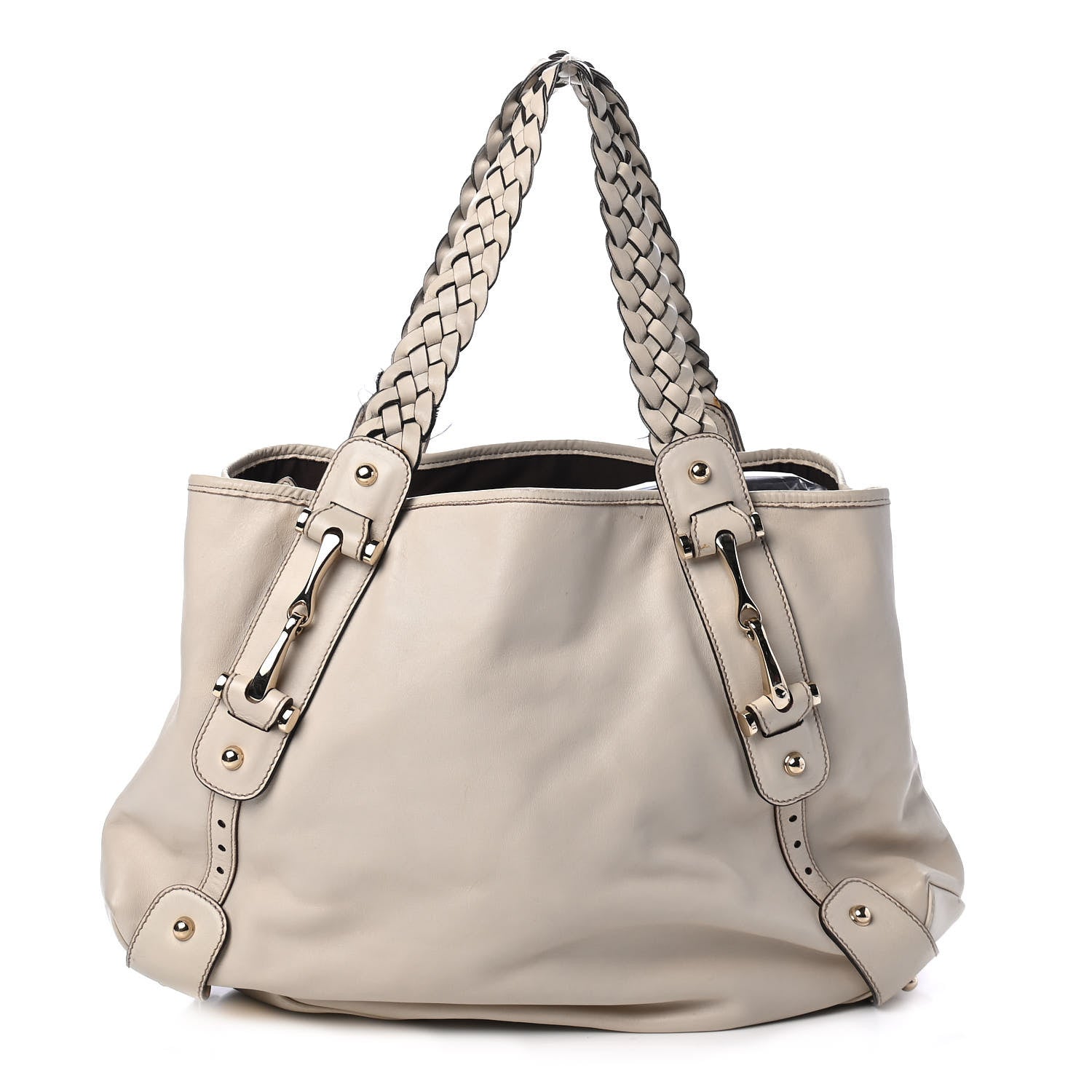 Gucci Calfskin Pelham Shoulder Bag Off White 1 of 5