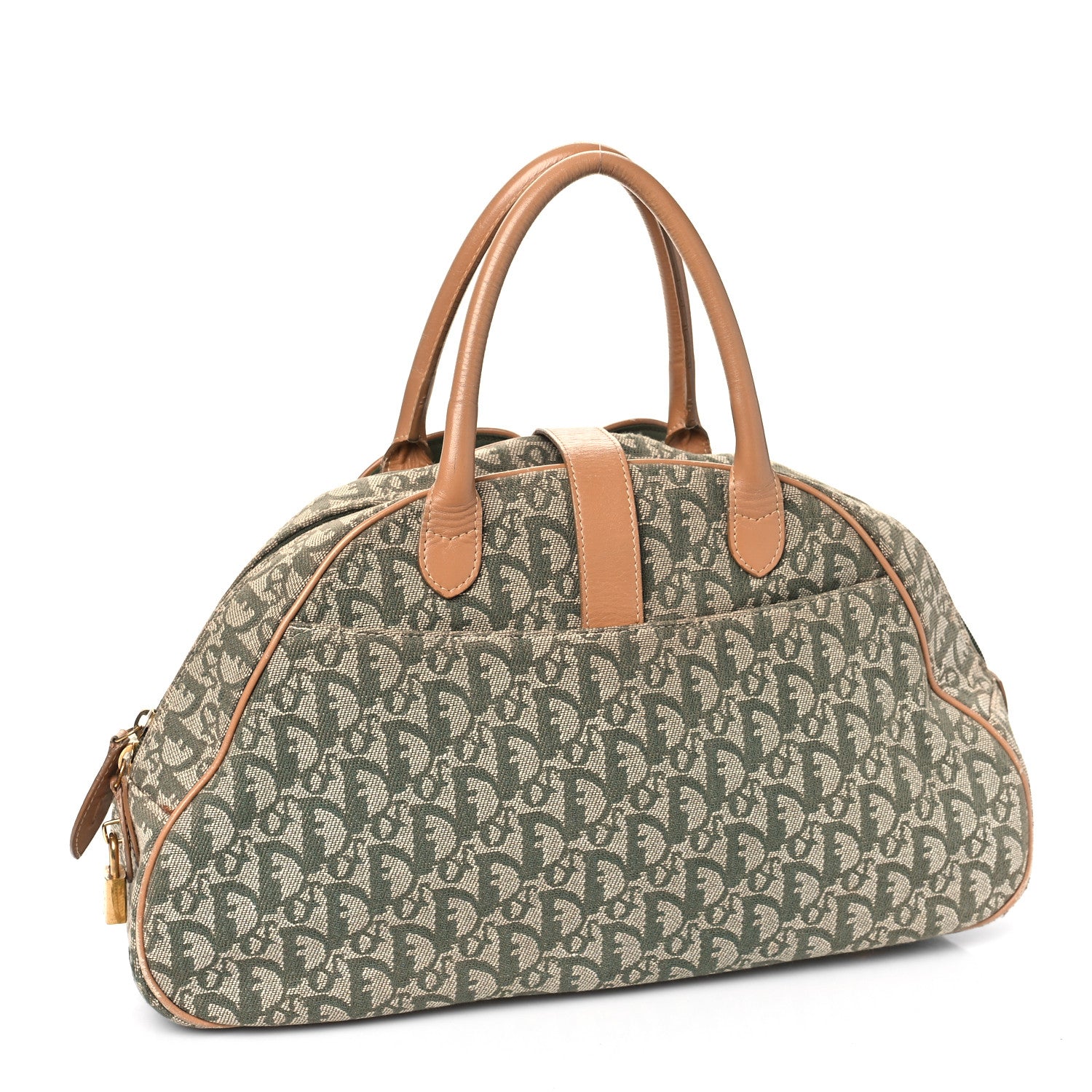 Christian Dior Monogram Saddle Bowler Green 2 of 13