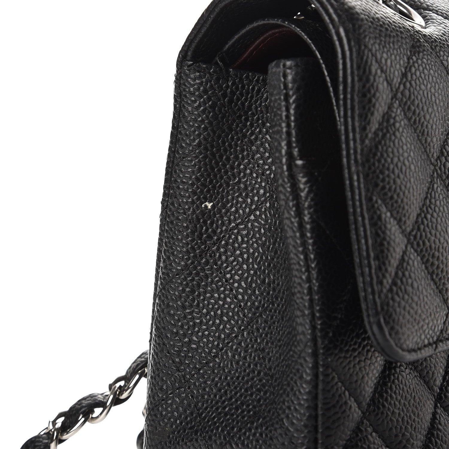 Chanel Caviar Quilted Medium Double Flap Black 8 of 9