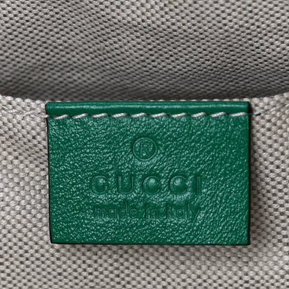 Gucci Raffia Azalea Calfskin Crochet Flower Small GG Marmont Shoulder Bag Natural Ecru Green Red New Shamarock 6 of 12