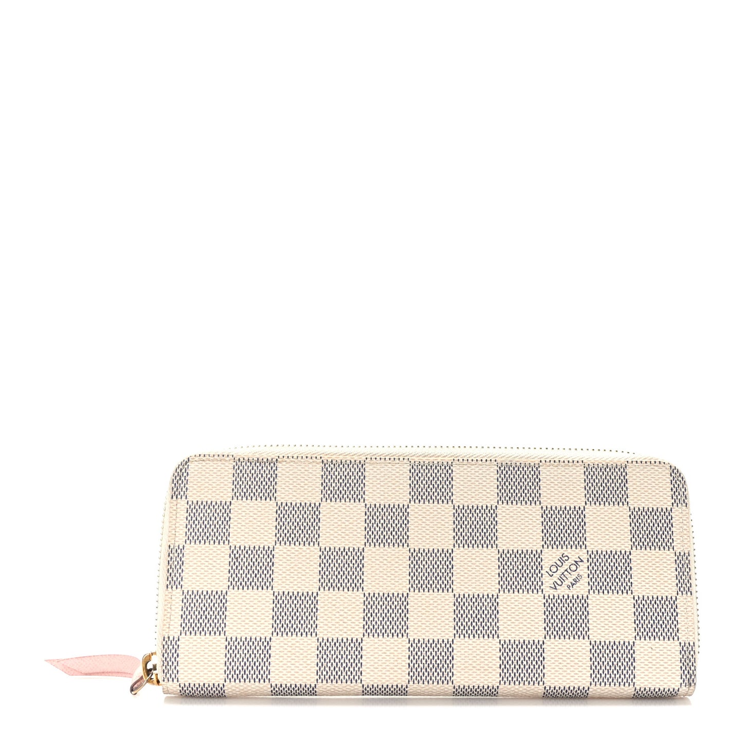 Damier Azur Clemence Wallet Rose Ballerine