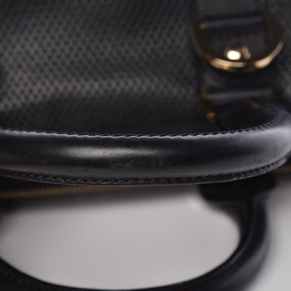 Versace Perforated Calfskin Madonna Satchel Black 12 of 12