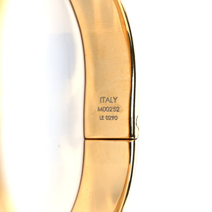 Louis Vuitton Brass Monogram Nanogram Cuff M Gold 5 of 7
