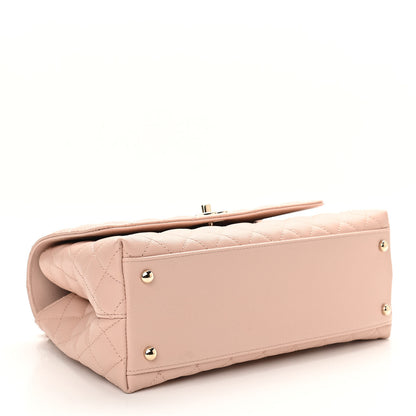 Chanel Caviar Quilted Small Coco Handle Flap Light Pink 4 of 10