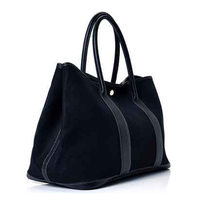 Hermes Toile Negonda Garden Party Tote 36 MM Bleu Marine 2 of 4