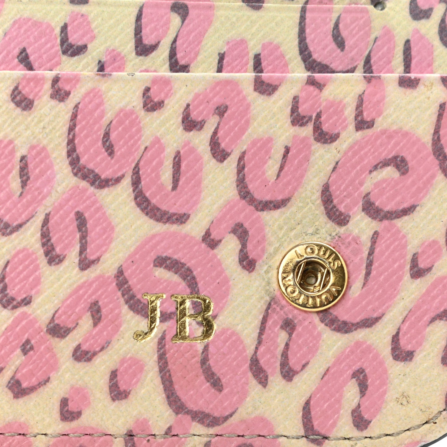 Monogram Leopard Insolite Wallet Blanc Corail