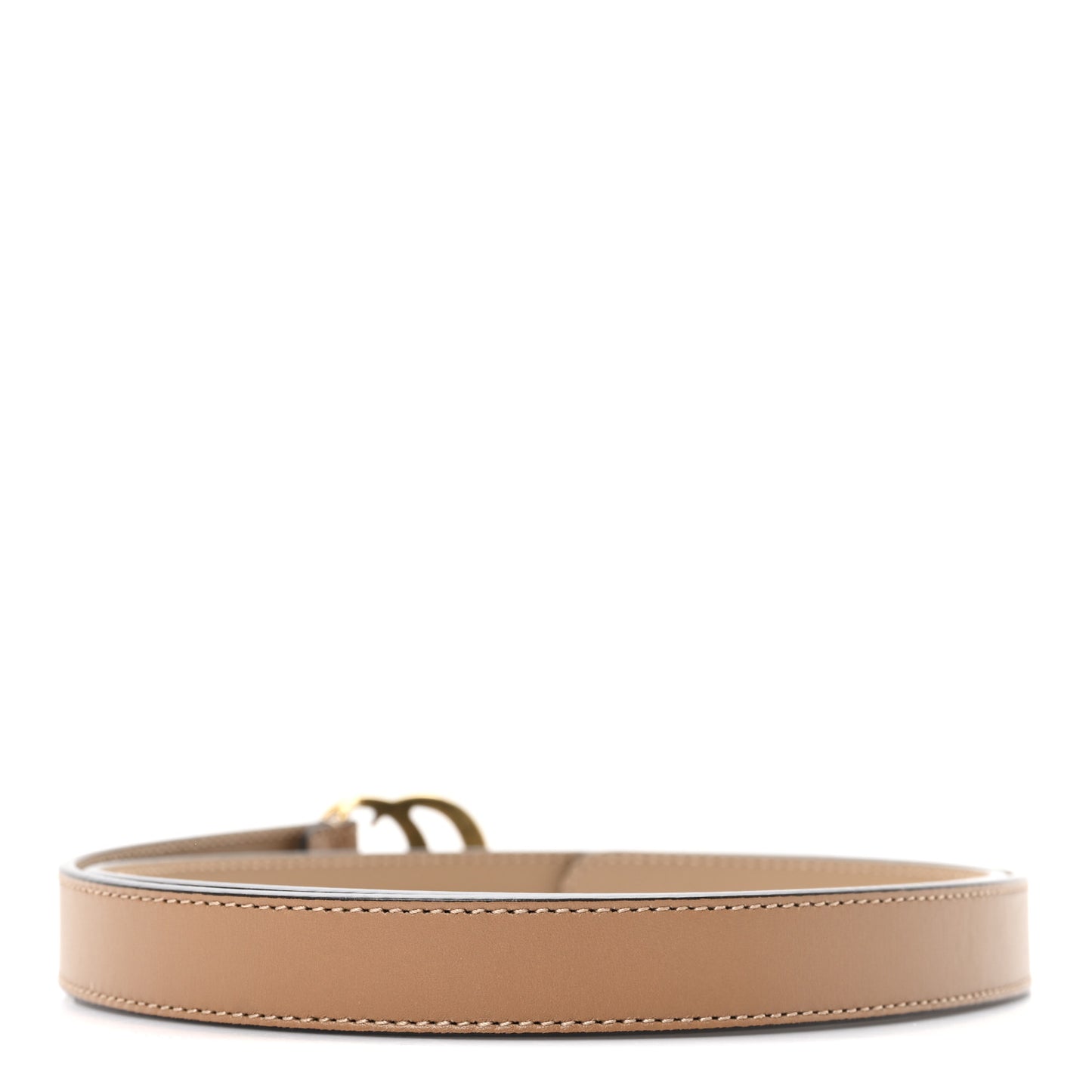 Moon Calfskin Double G 20mm Belt 85 34 Natural Tan