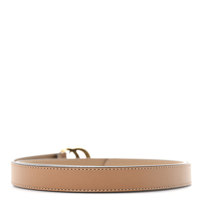 Gucci Moon Calfskin Double G 20mm Belt 85 34 Natural Tan 2 of 4