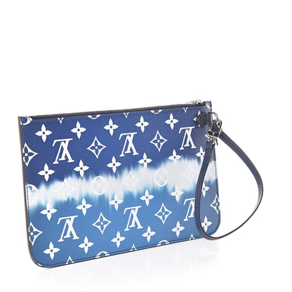 Louis Vuitton Monogram Escale Neverfull MM GM Pochette Blue 3 of 6