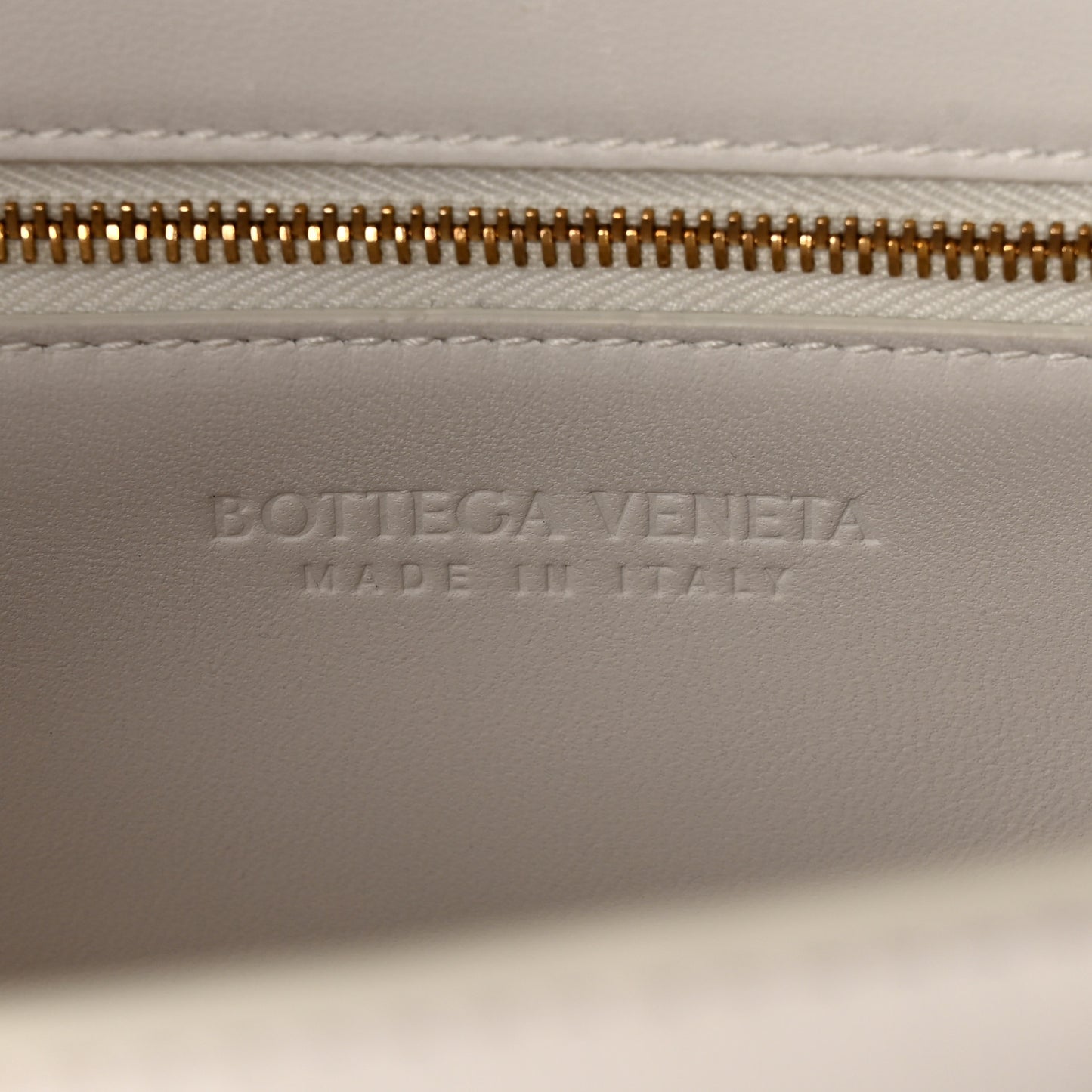 Nappa Intreccio Padded Top Handle Shoulder Bag White