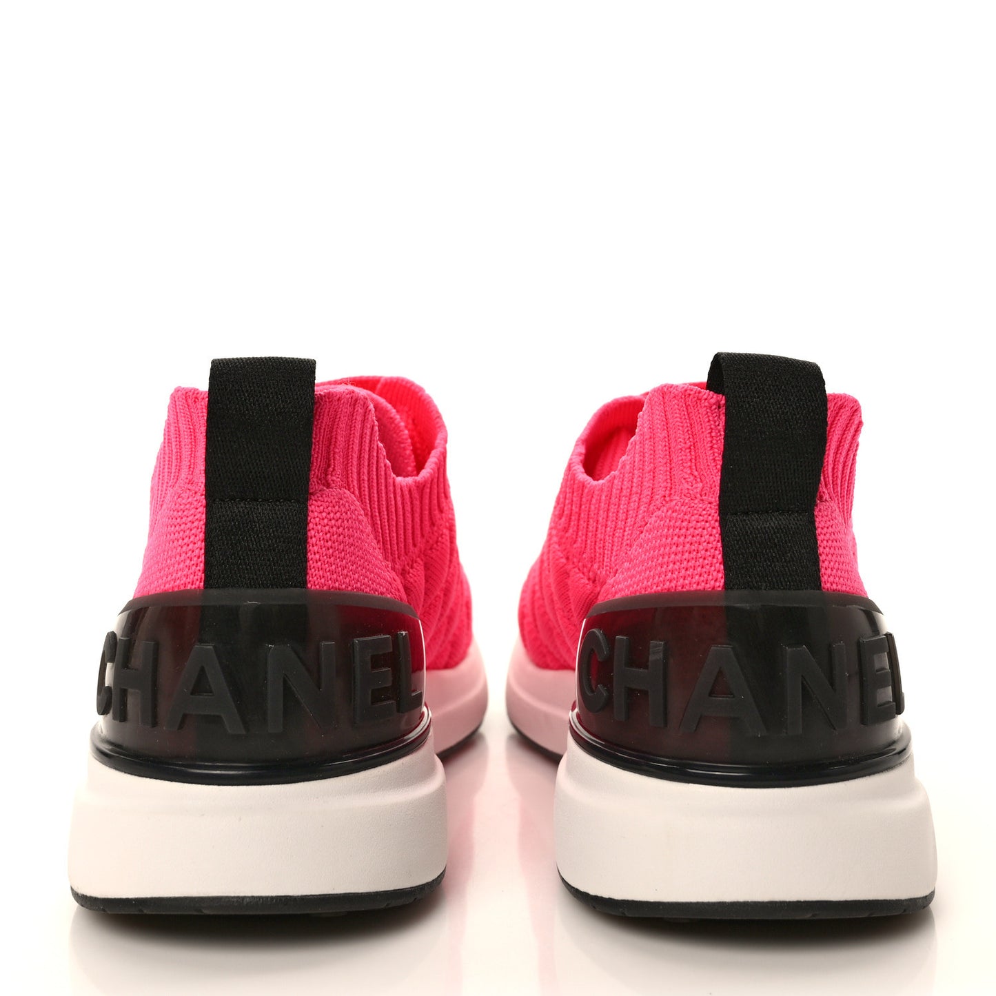 Mixed Fibers Quilted Womens CC Sneakers 36.5 Bright Pink