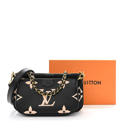Louis Vuitton Empreinte Monogram Giant Multi Pochette Accessories Black Beige 11 of 11