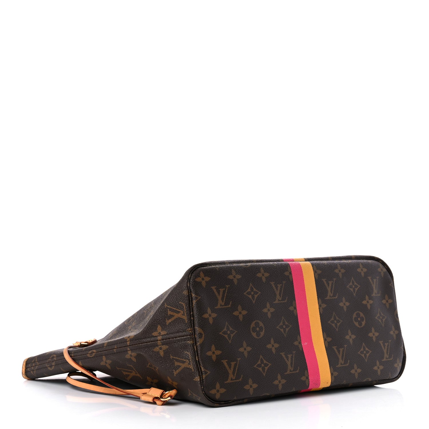 Louis Vuitton Monogram My LV Heritage Neverfull MM Fuchsia Yellow 4 of 20