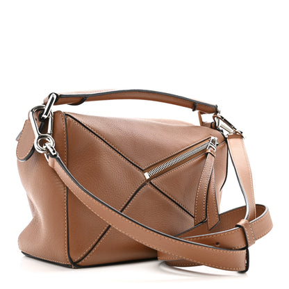 Loewe Calfskin Small Puzzle Bag Tan 3 of 11