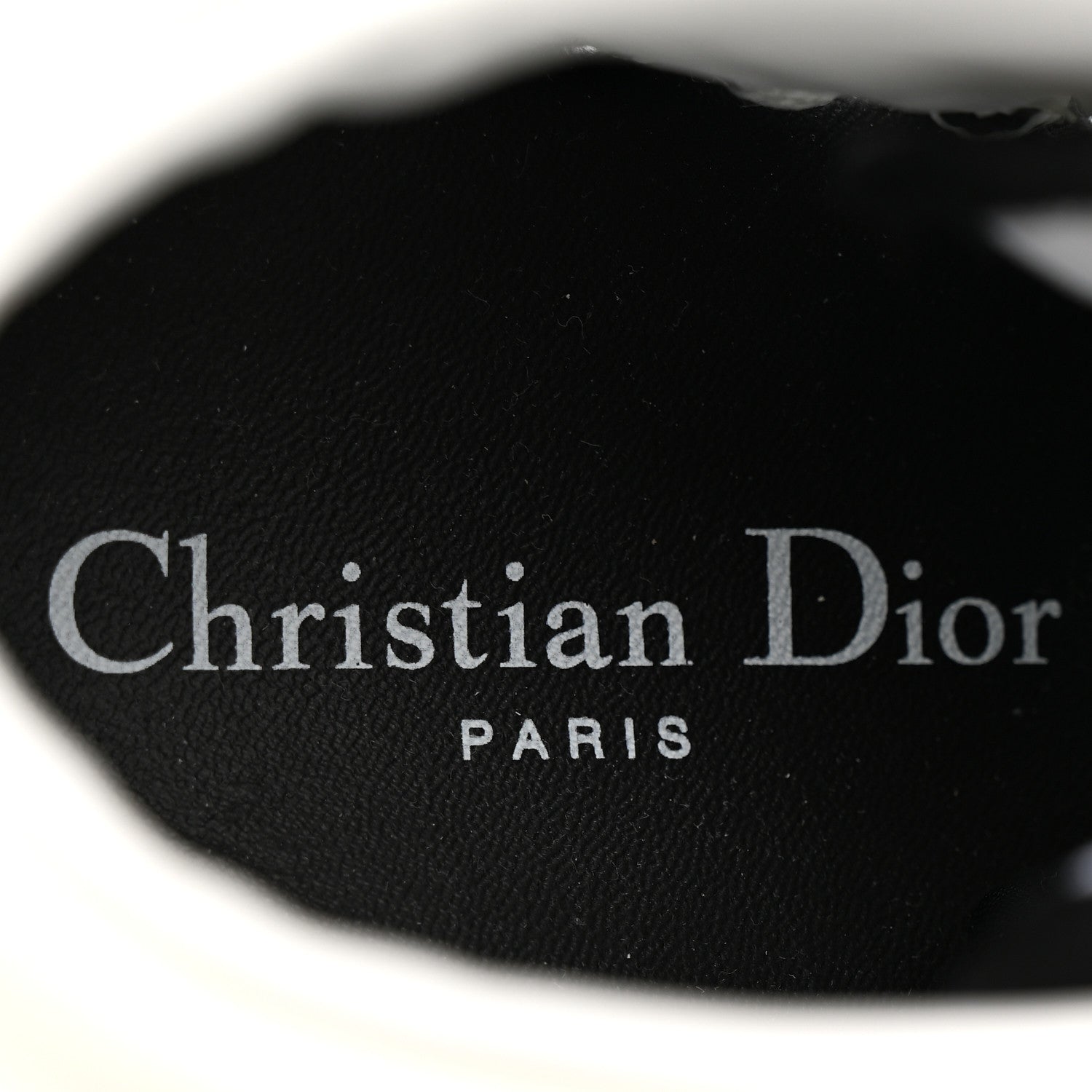 Christian Dior Calfskin Mesh Cutout High Top Sneakers 37 Black White 8 of 9
