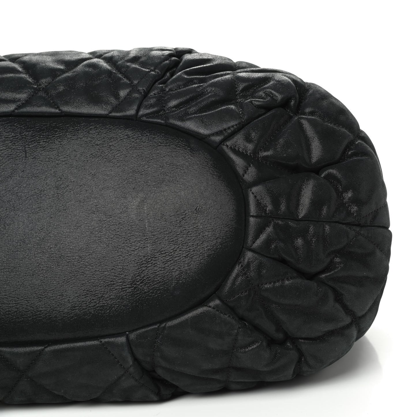 Iridescent Calfskin Quilted Large In The Mix Tote Black