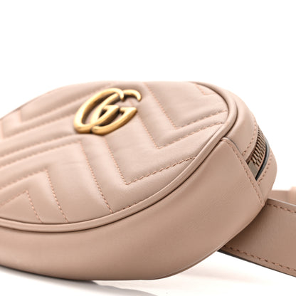 Gucci Calfskin Matelasse GG Marmont Belt Bag 85 34 Porcelain Rose 10 of 10