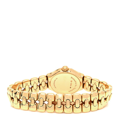 Tiffany 18K Yellow Gold Diamond 24mm Tesoro Quartz Watch 3 of 4