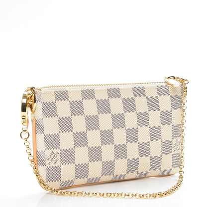 Louis Vuitton Damier Azur Pochette Milla MM 3 of 7
