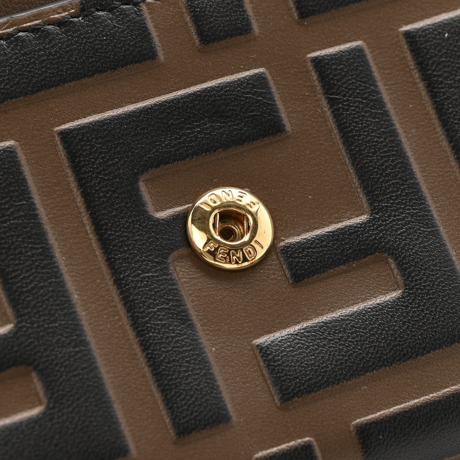Fendi Vitello Soft F is Fendi Bi-Color FF 1974 Embossed