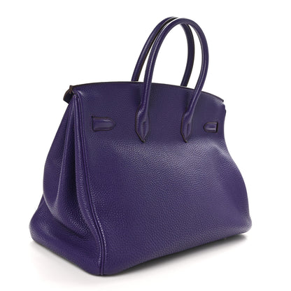 Hermes Togo Birkin 35 Iris 4 of 13