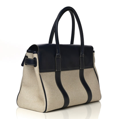 Mulberry Calfskin Canvas Heritage Bayswater Midnight 2 of 16