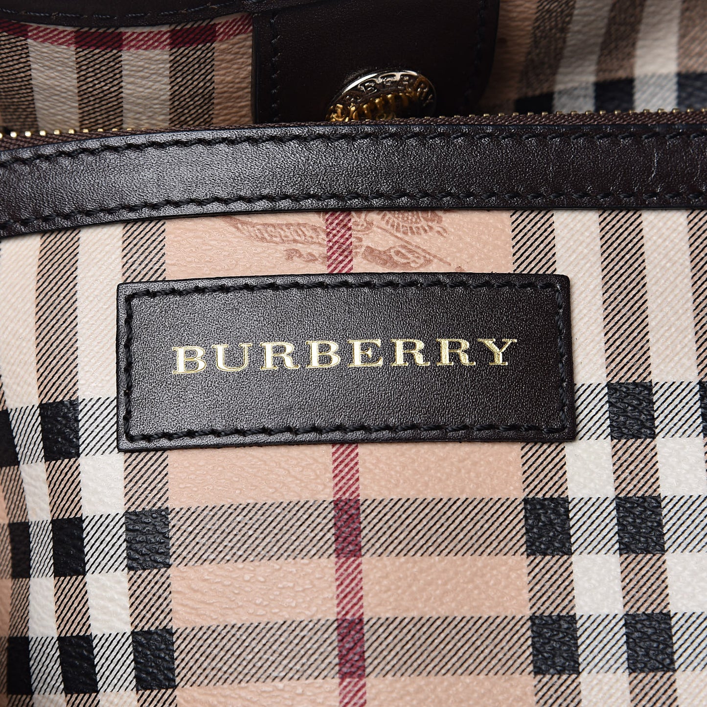 Haymarket Check Small Canterbury Tote Chocolate
