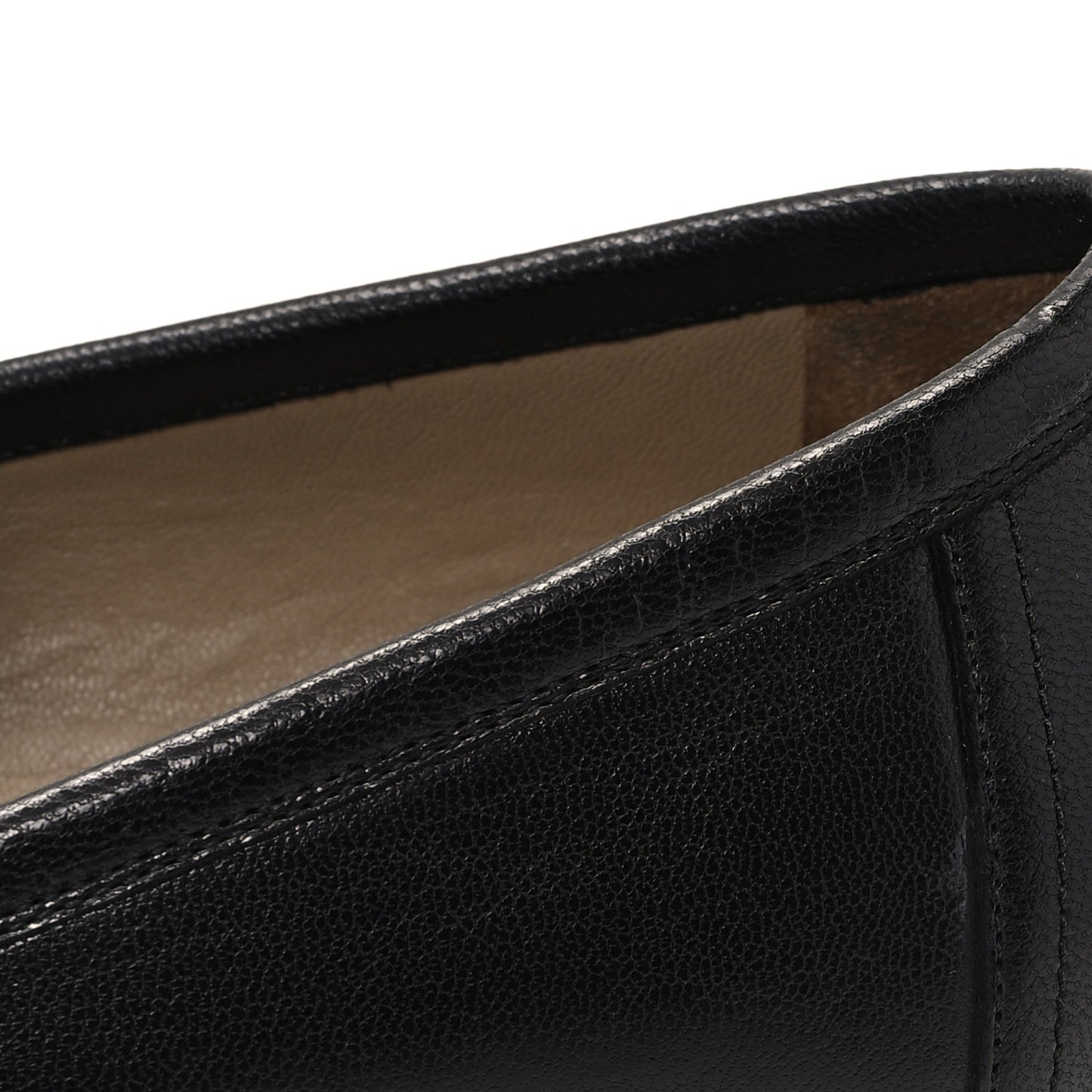 Goatskin Mens Paris Loafers 41.5 Black