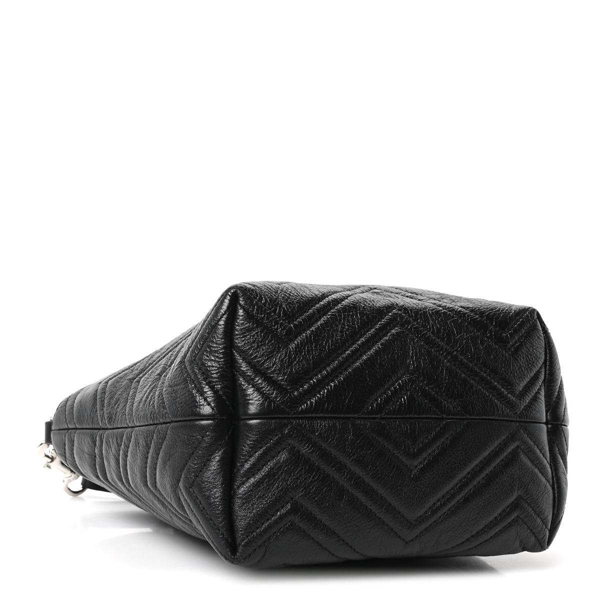 Nappa Chevron Matelasse Small GG Marmont Tote Bag Black