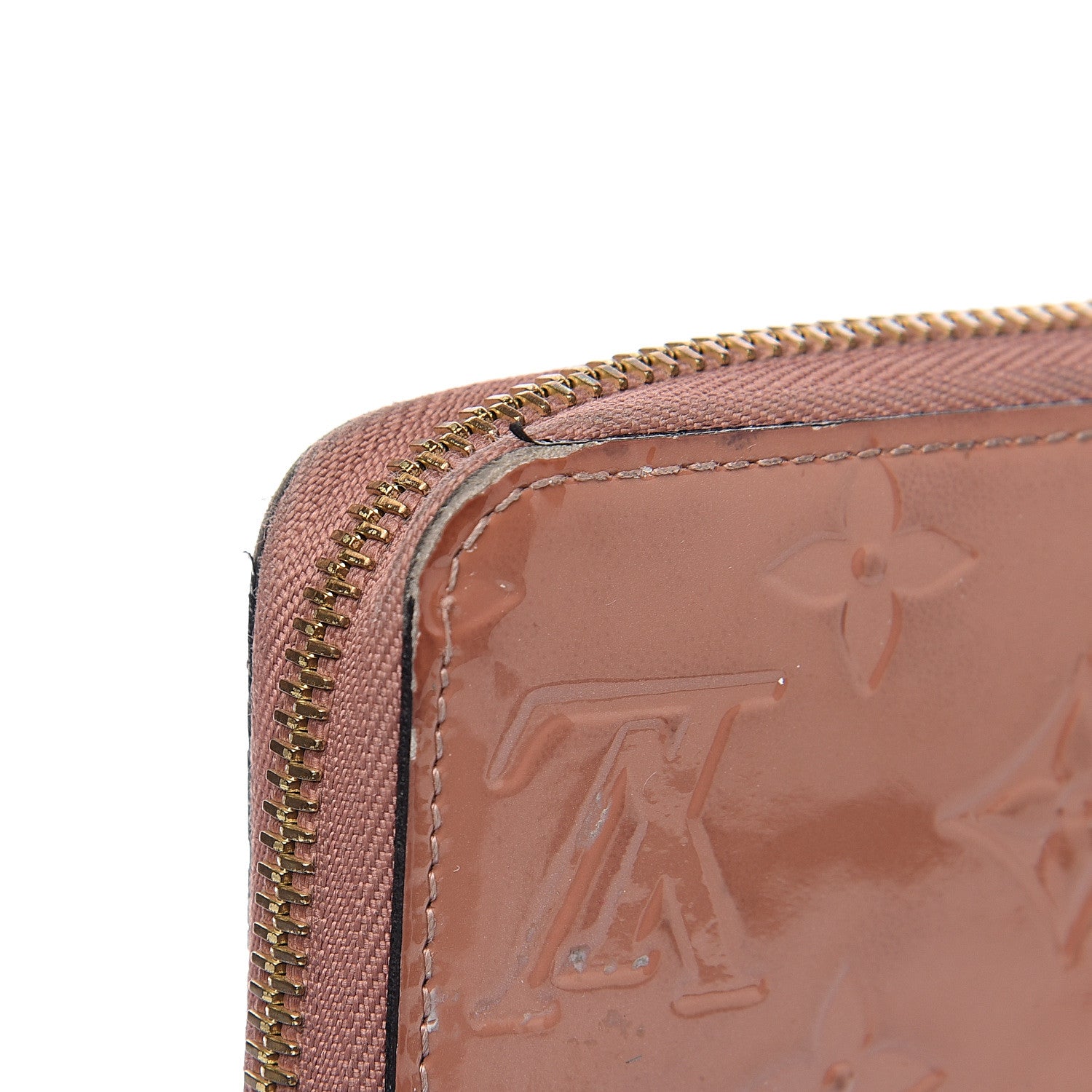 Louis Vuitton Vernis Zippy Wallet Rose Velours 8 of 16
