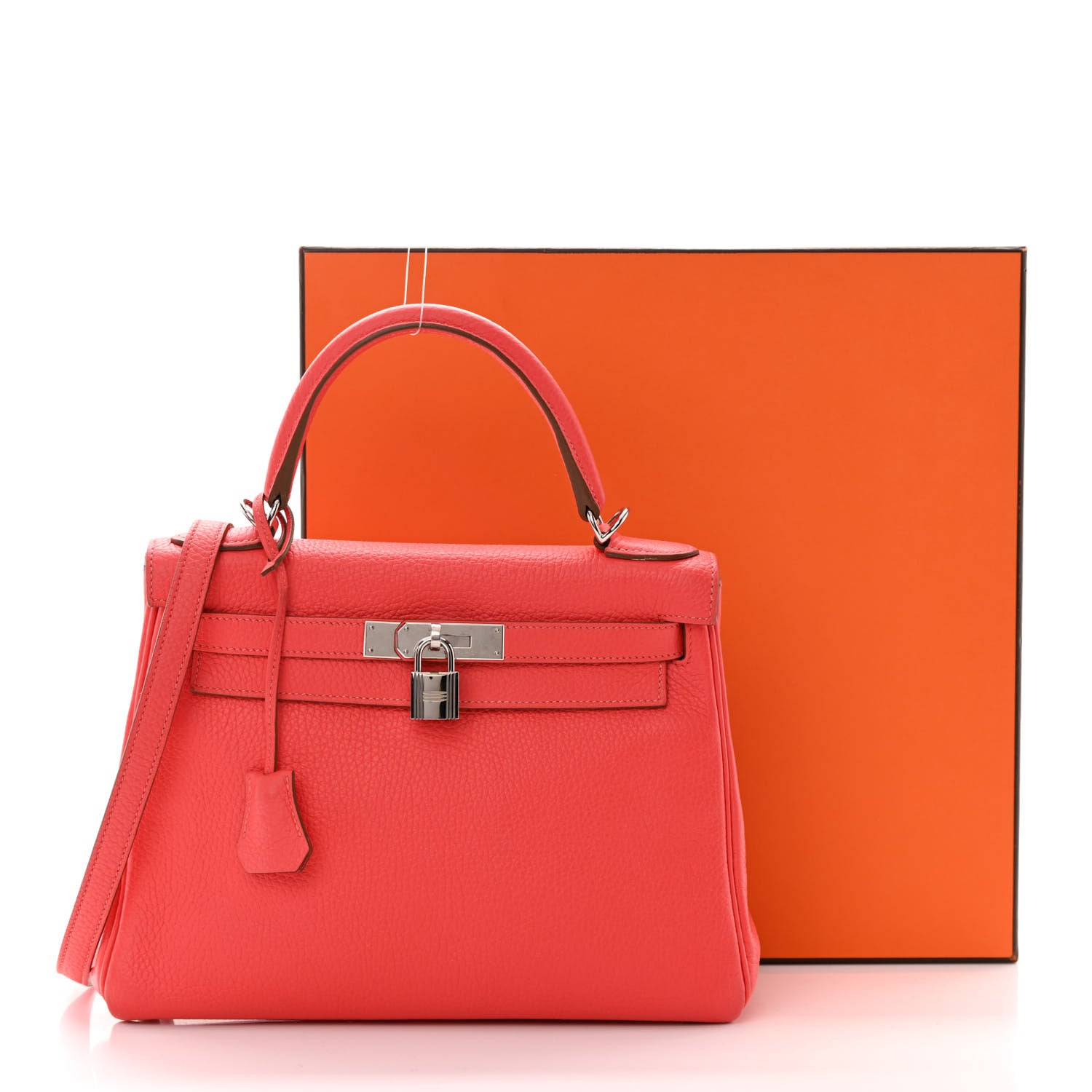Hermes Taurillon Clemence Kelly Retourne 28 Rose Jaipur 10 of 20