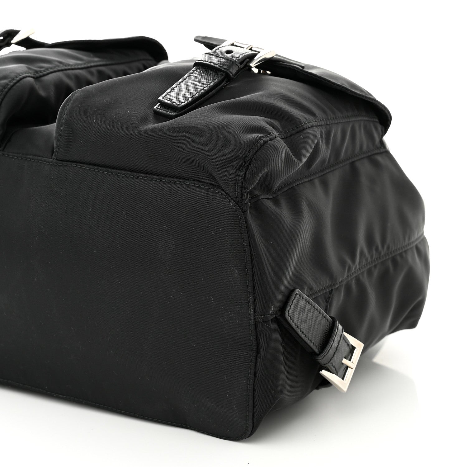Prada Tessuto Nylon Saffiano Medium Backpack Black 10 of 10