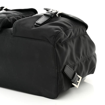 Prada Tessuto Nylon Saffiano Medium Backpack Black 10 of 10