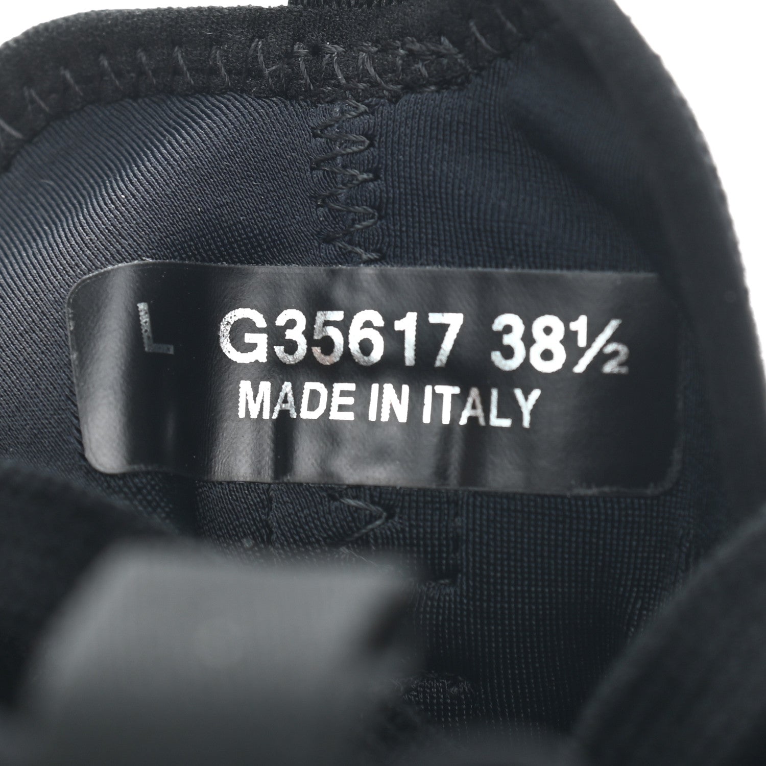 Chanel Velvet Calfskin Mixed Fibers CC Sneakers 38.5 Black 8 of 8