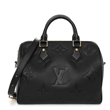 Louis Vuitton Empreinte Monogram Giant Speedy Bandouliere 25 Black 1 of 11