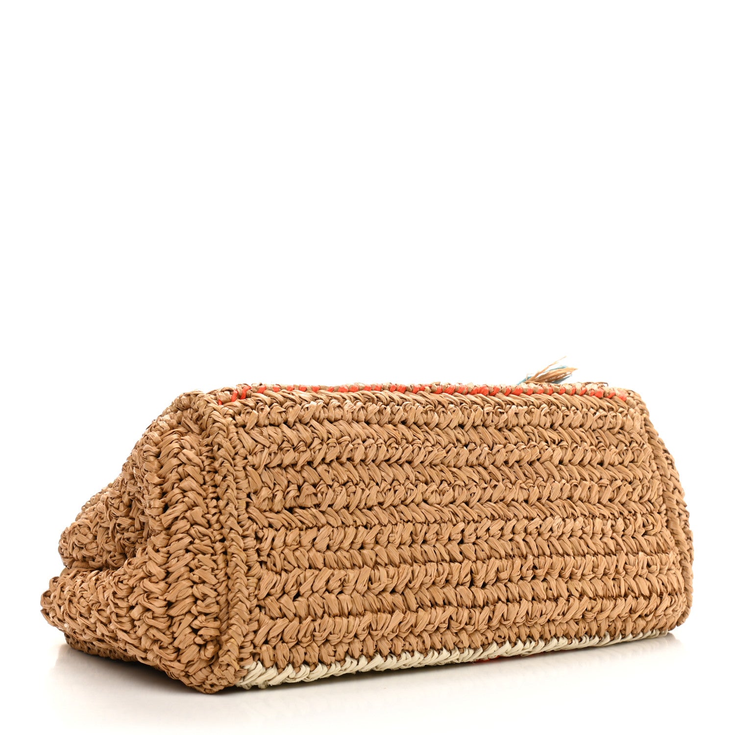 Prada Raffia Woven Tote Naturale Caramel 4 of 11