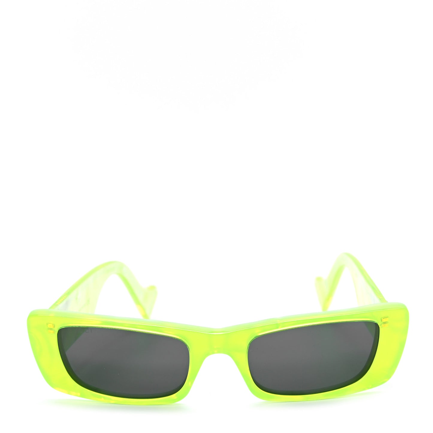 Acetate Rectangular Sunglasses GG0516S Fluorescent Yellow