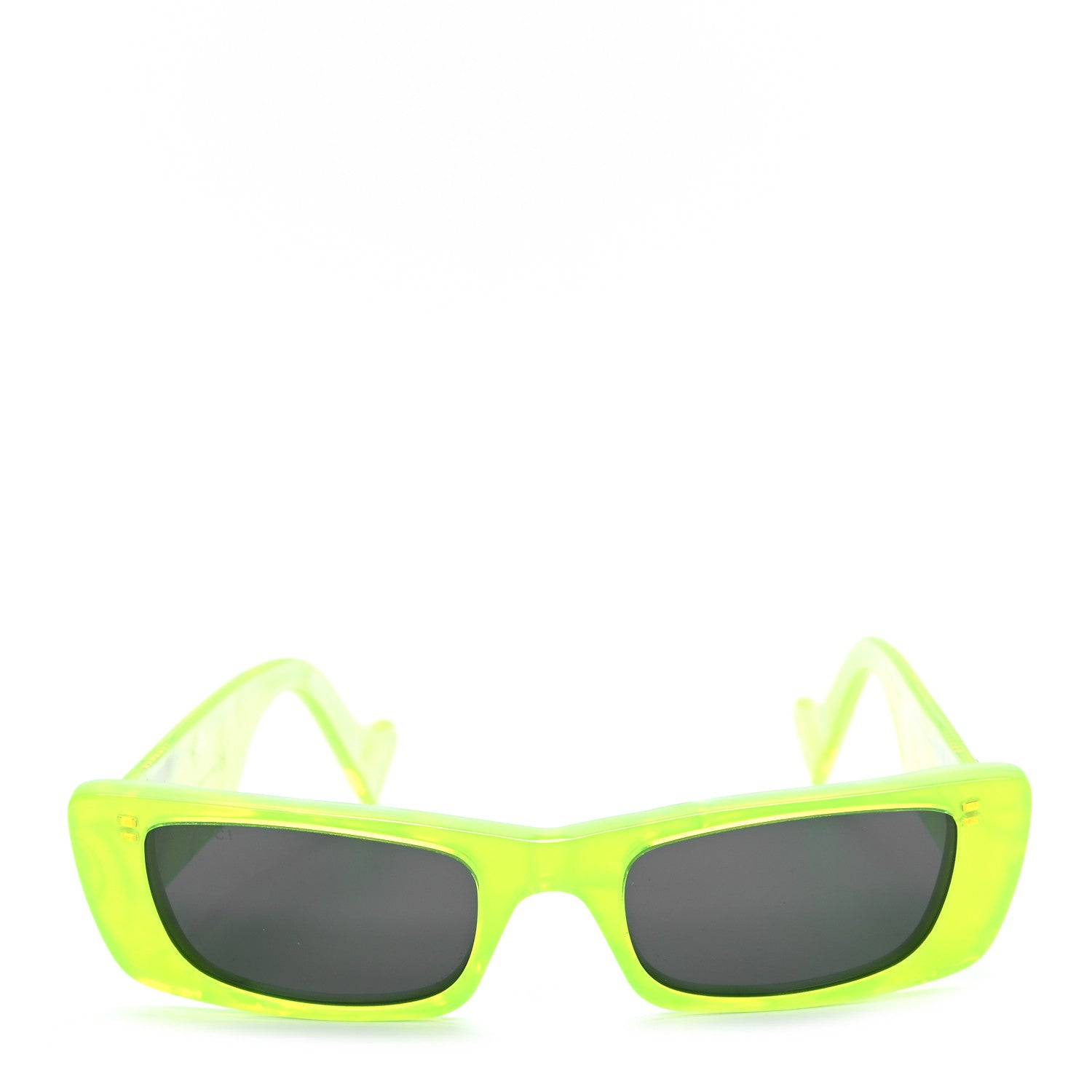 Gucci Acetate Rectangular Sunglasses GG0516S Fluorescent Yellow 2 of 6