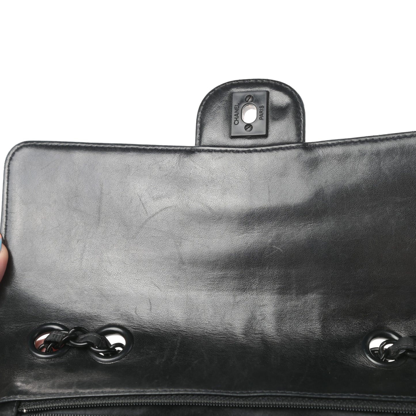 Nylon Medium Travel Flap Black