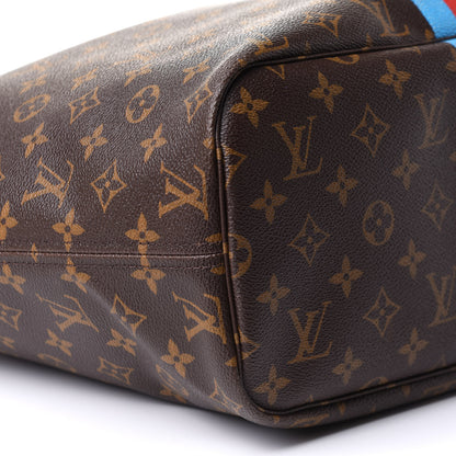 Louis Vuitton Monogram My LV Heritage Neverfull MM Blue Clair Rouge 9 of 11