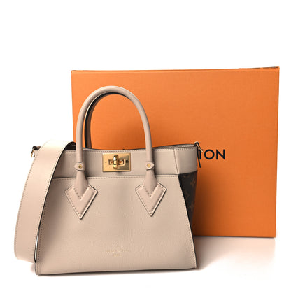 Louis Vuitton Calfskin Monogram On My Side PM Greige 10 of 10