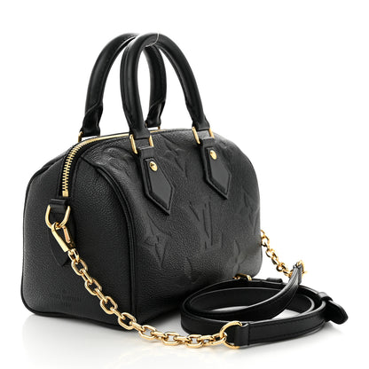 Louis Vuitton LOUIS VUITTON Empreinte Monogram Giant Speedy Bandouliere 20 Black 3 of 10