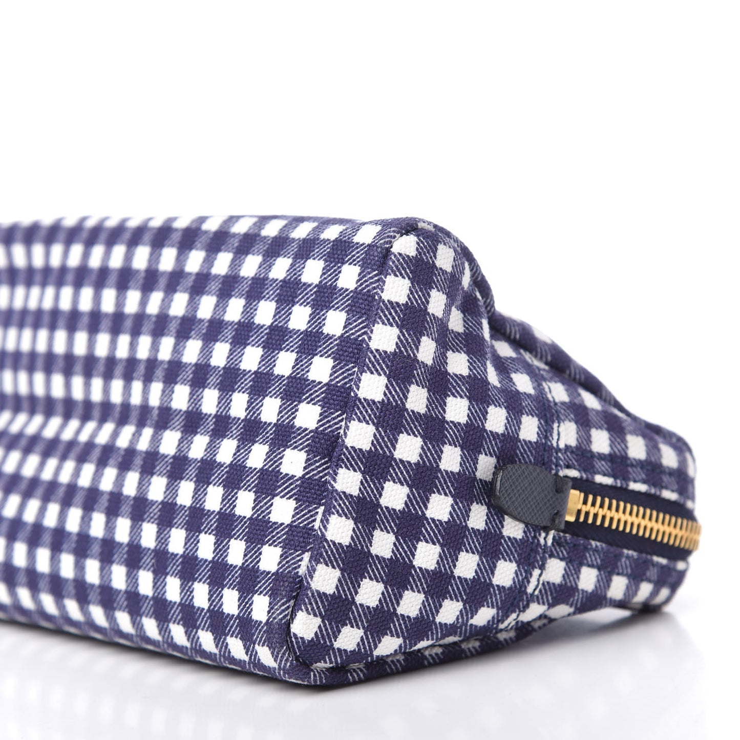 Canapa St Vichy Gingham Cosmetic Pouch Baltico