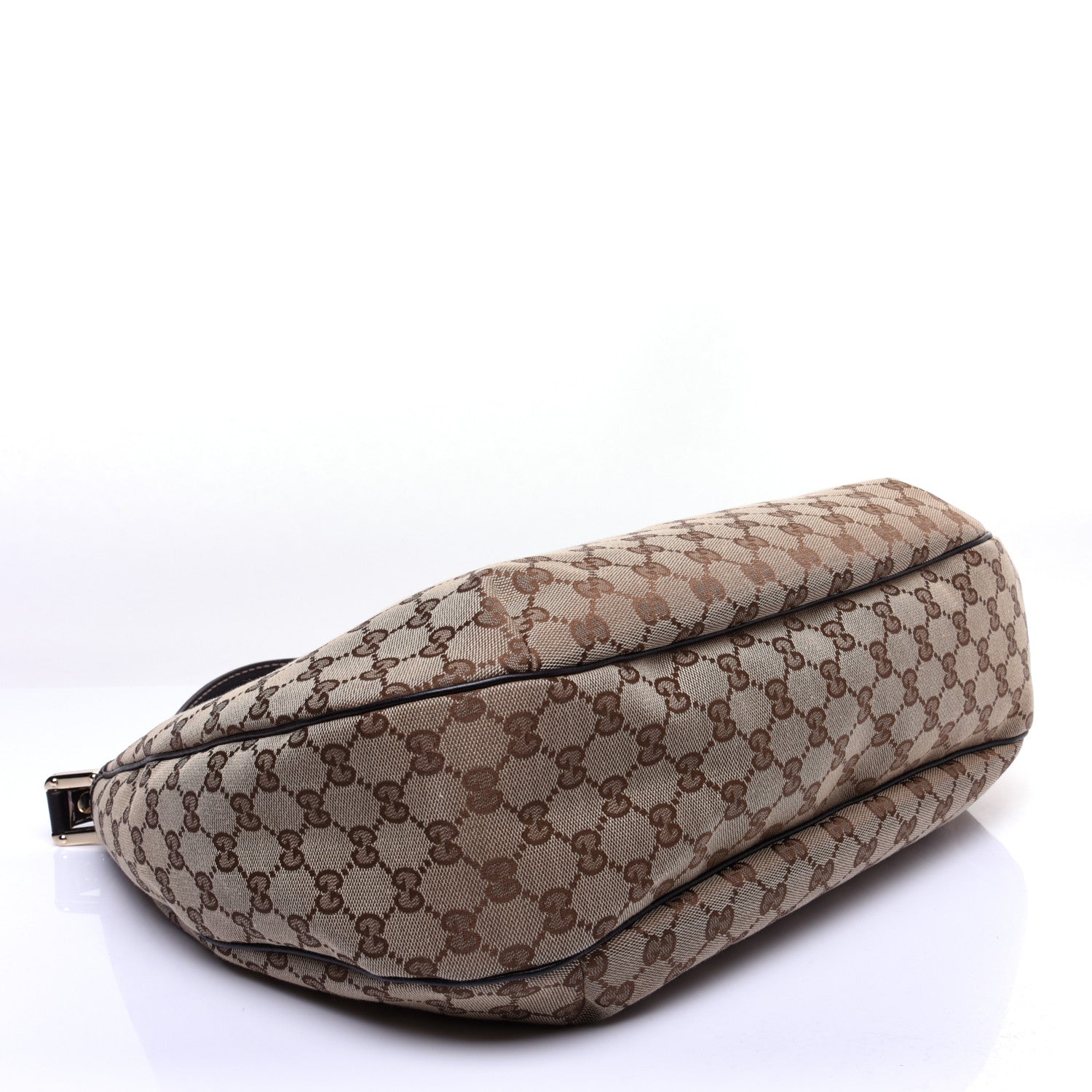 Gucci Monogram Large New Ladies Web Hobo Dark Brown 4 of 14