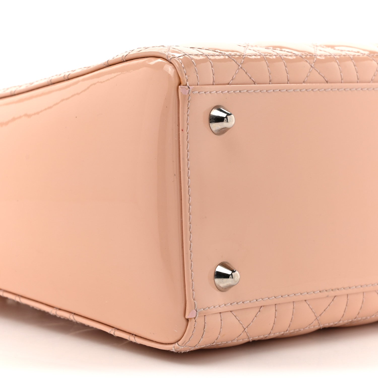 Christian Dior Patent Cannage Large Lady Dior Light Pink 10 of 17