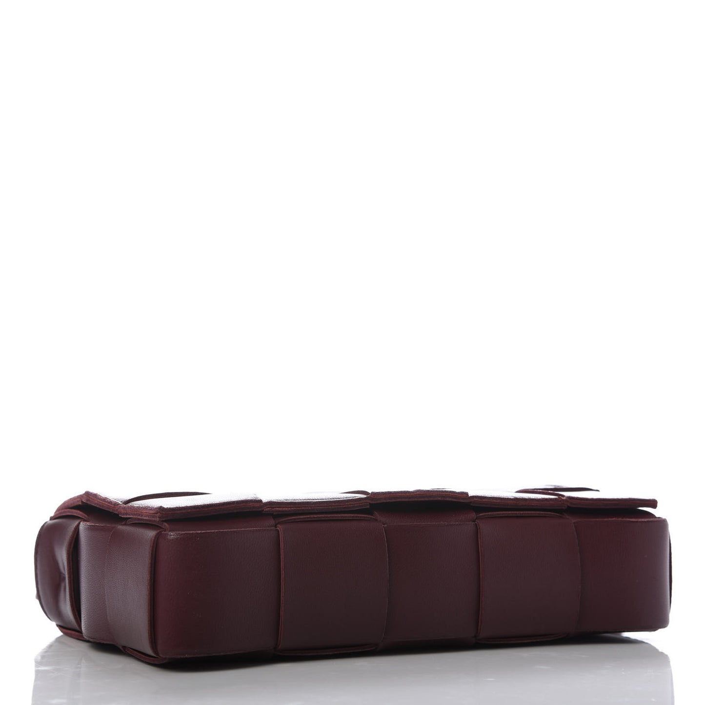 Lambskin Maxi Intrecciato Cassette Crossbody Bag Bordeaux