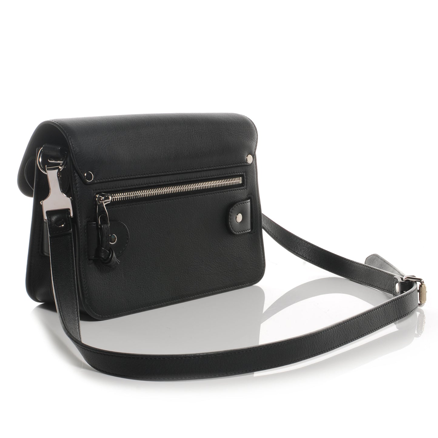 Leather Mini PS11 Classic Shoulder Bag Black